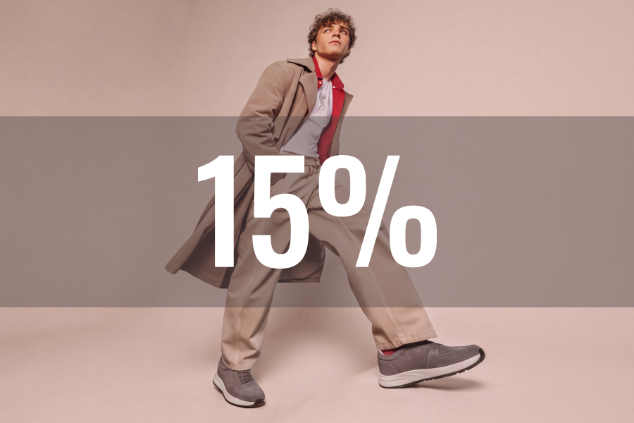 Скидка 15% на мужскую обувь